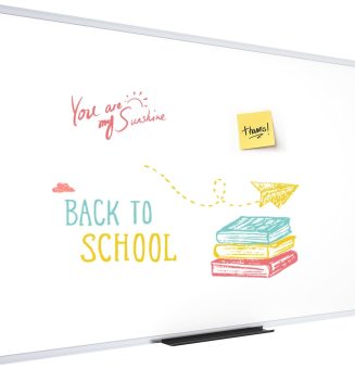VIZ-PRO Dry Erase Board/Whiteboard, 72 x 48 Inches, Wall Mounted Board for School Office and Home 6' x 4'